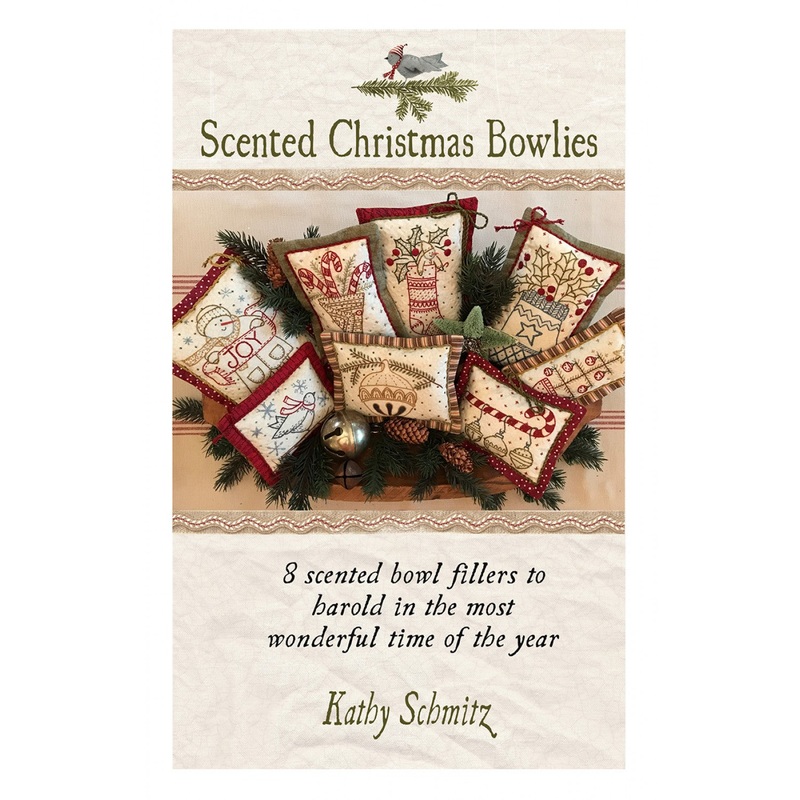 Scented Christmas Bowlies Embroidery Pattern by Kathy Schmitz