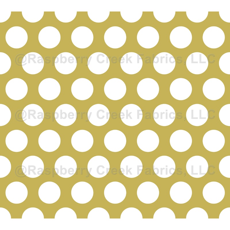 Yellow Gold and White Polka Dots, Polka Dot Pattern, Dots, Dotted