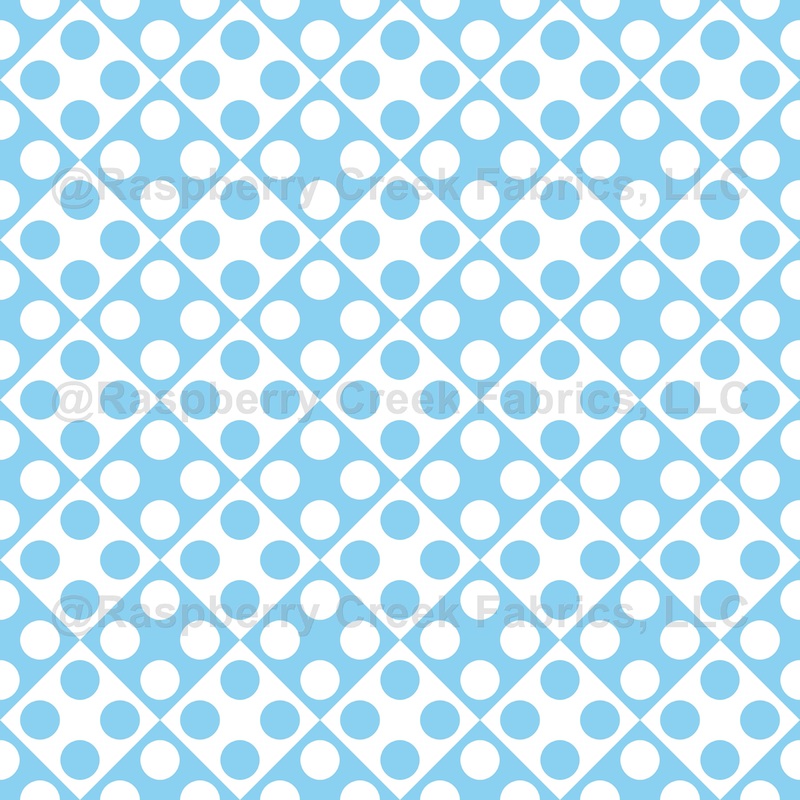 Pattern Of Circles, Pattern Of Squares, Dotted Pattern, Baby Blue and White