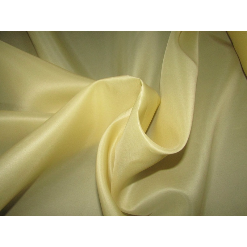 Silk organza satin butter fabric 44" wide butter