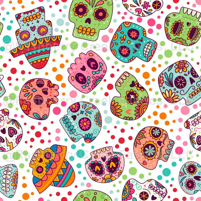 Sugar Skulls White