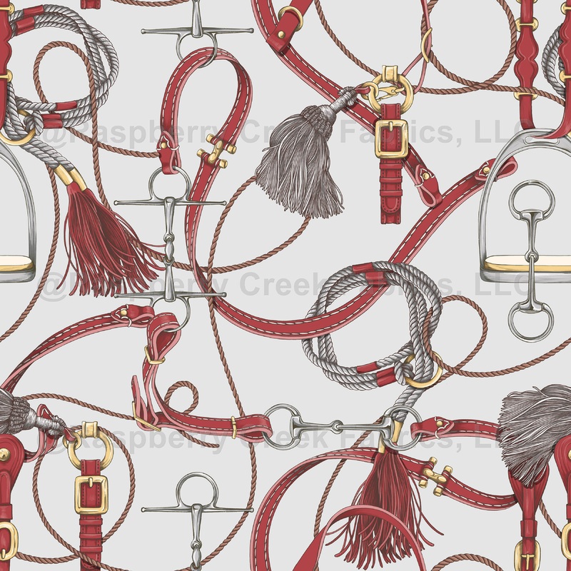 Rider Chic - White with Red Tack