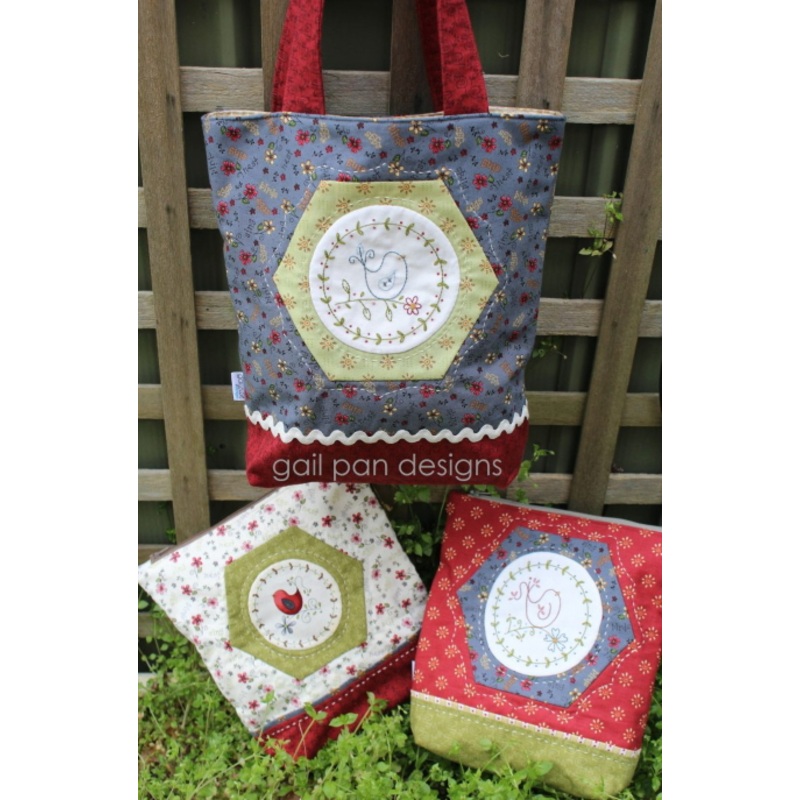 Gail Pan - The Three Birdie Bags - Sewing Pattern