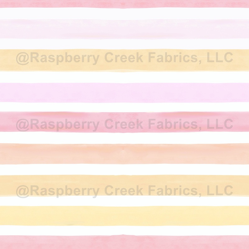 Pastel stripe, girls, summer, spring, white, yellow, pink, watercolor, hand drawn, orange, kids, stripes, women, teens