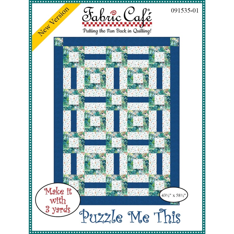 Puzzle Me This Quilt Pattern by Fabric Cafe