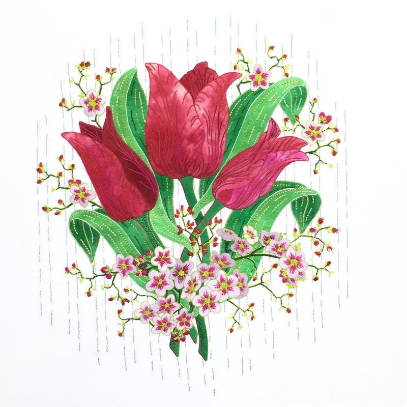 Red Tulips by Sharon Schamber