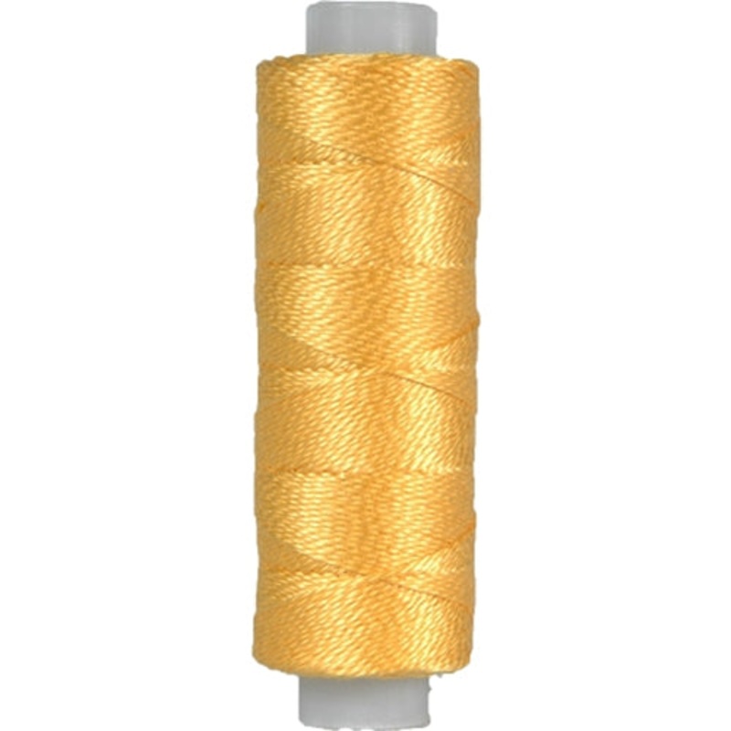 Perle (Pearl) Cotton Thread - Size 8 - Med. Yellow - 75 Yard Spools