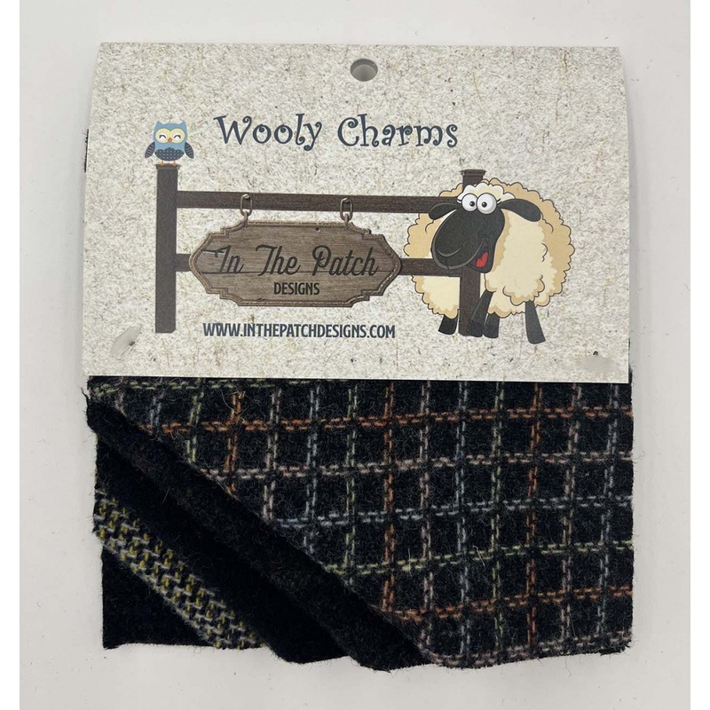 Wooly Charms 5in x 5in Black 5ct # WC4517 - Special Order