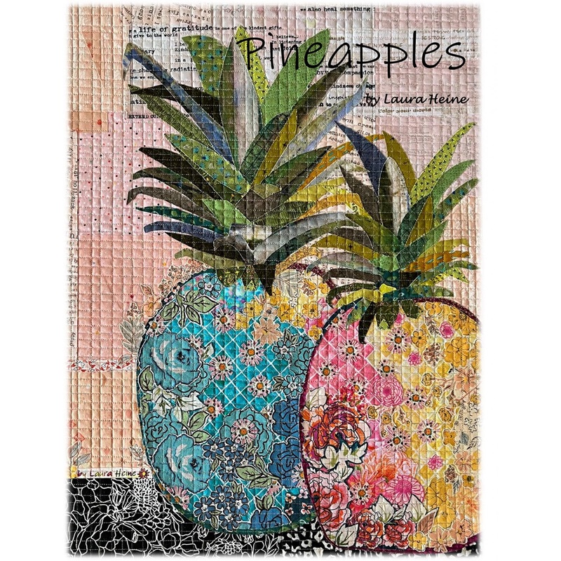 Pineapple Collage Pattern by Laura Heine