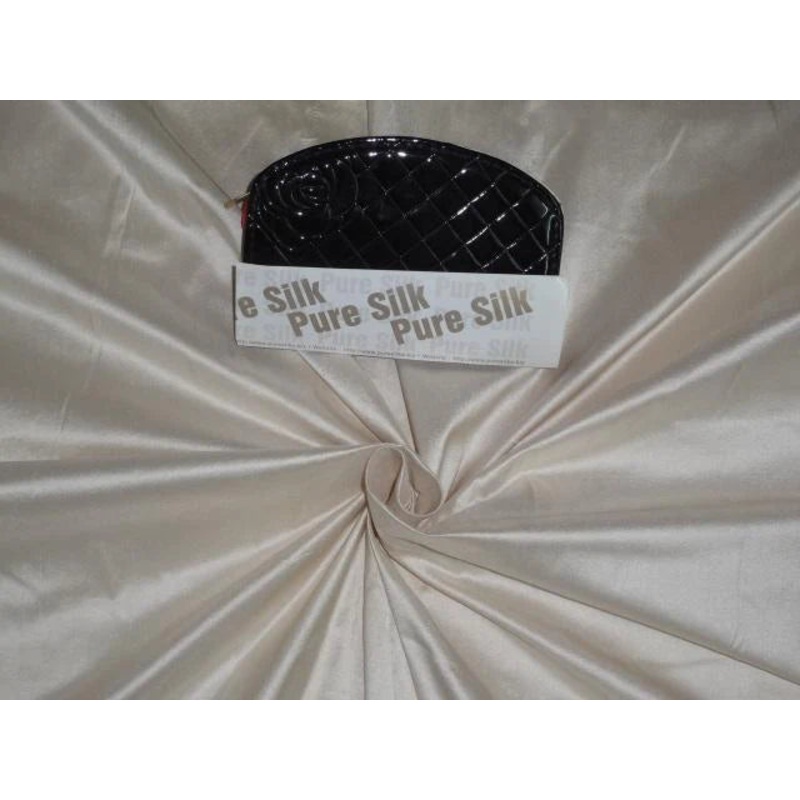 100% pure silk dupioni fabric IVORY colour 54" wide DUP15