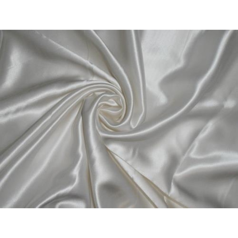 40 MOMME SILK PLATINIUM Reversible SATIN FABRIC PEARLWhite 54" WIDE dyeable white