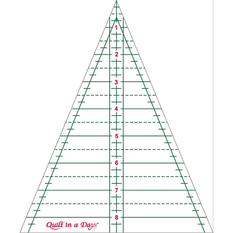 Quilt In A Day Kaleidoscope 45 Degree Triangle Ruler 8-1/2in