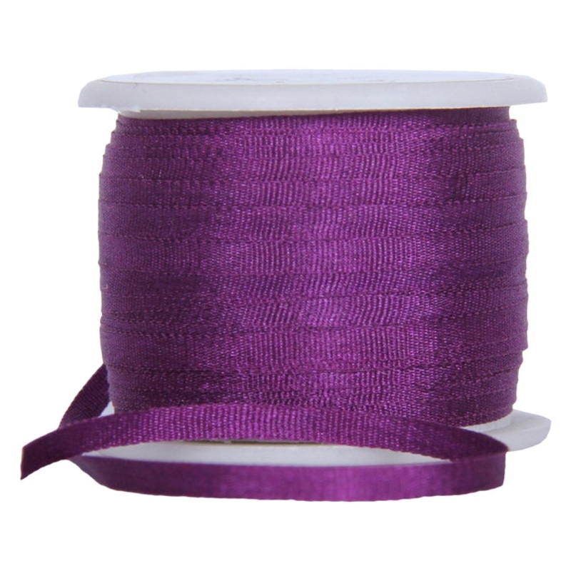 Silk Ribbon 2mm Purple Passion 10m-601