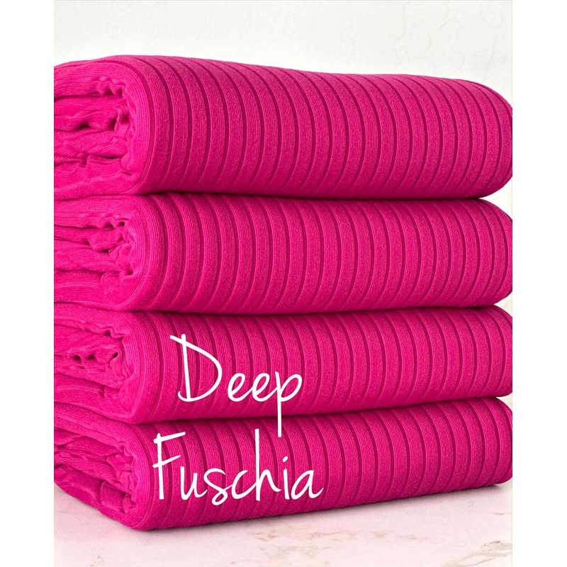 z.(8X2 RIB) DEEP FUCHSIA