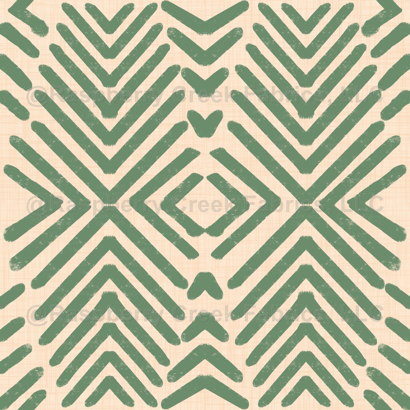 Retro Tribal Arrows Mid Century Modern Geometric Sage Wallpaper