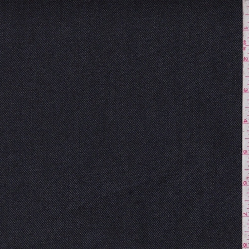 1 3/4 YD PC-Dark Navy Denim Fabric