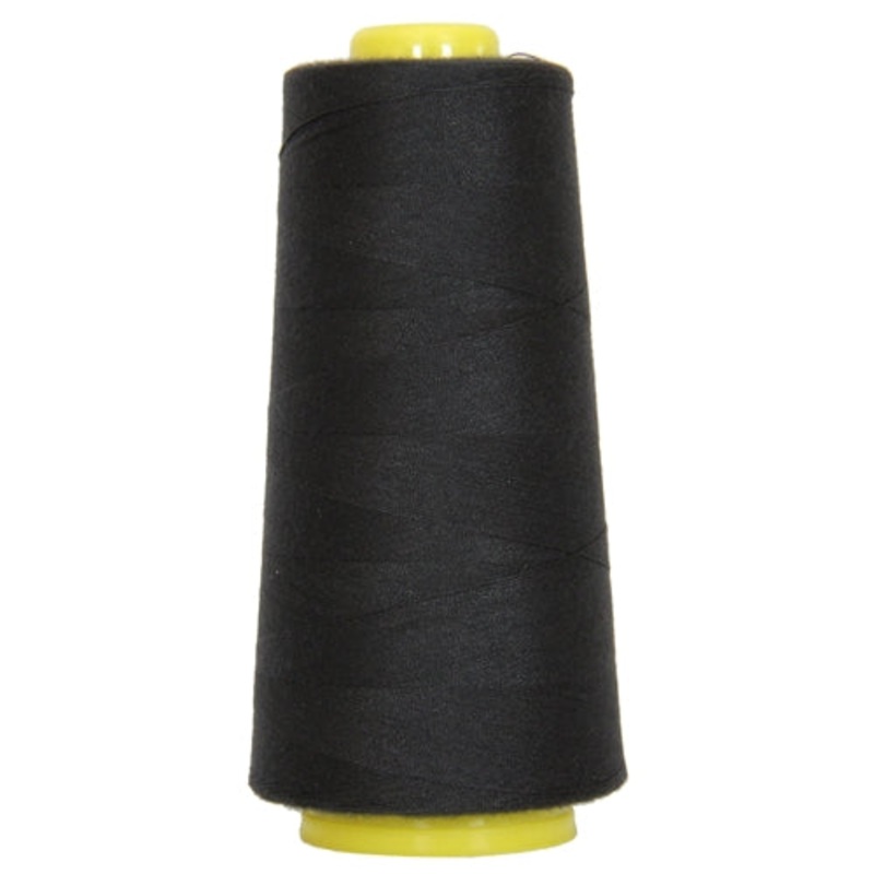 Polyester Serger Thread - Black 102 - 2750 Yards