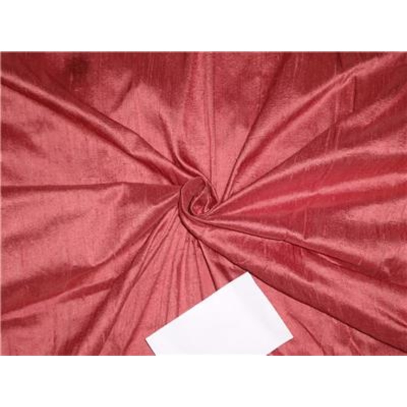 100% Pure Silk Dupioni Fabric Deep Rose Color 54"wide with Slubs