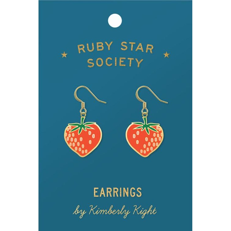 Strawberry Earrings by Kimberly Kight