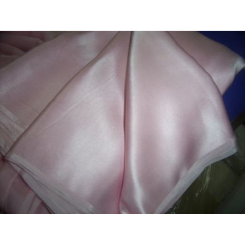 100% pure Silk Satin fabric baby pink colour 54" wide