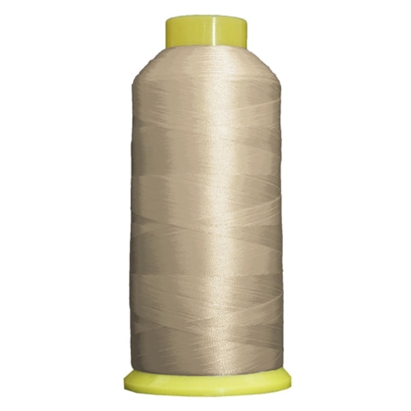 Large Polyester Embroidery Thread No. 411 - Lt Khaki Grey -5000 M