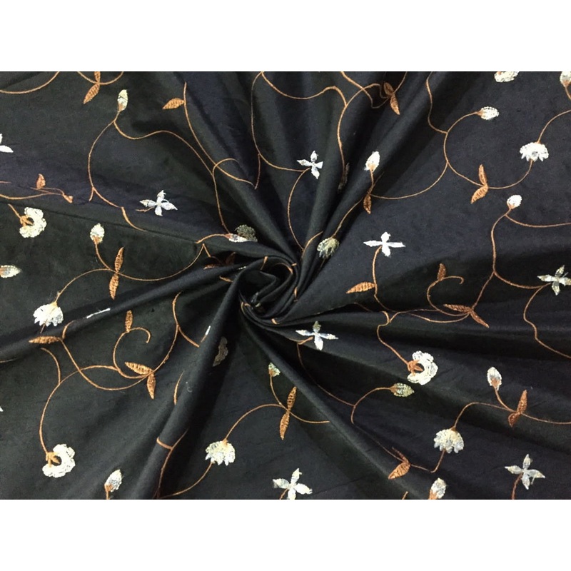 SILK DUPIONI 54" INCHES embroidered DUPE10