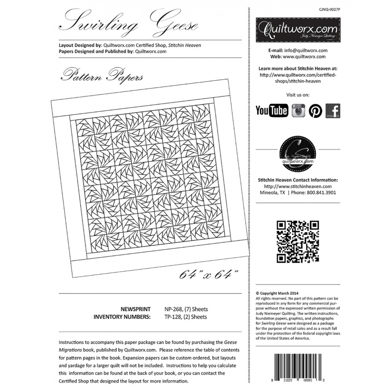 Swirling Geese Foundation Paper Packs # CJNQ027P - Special Order