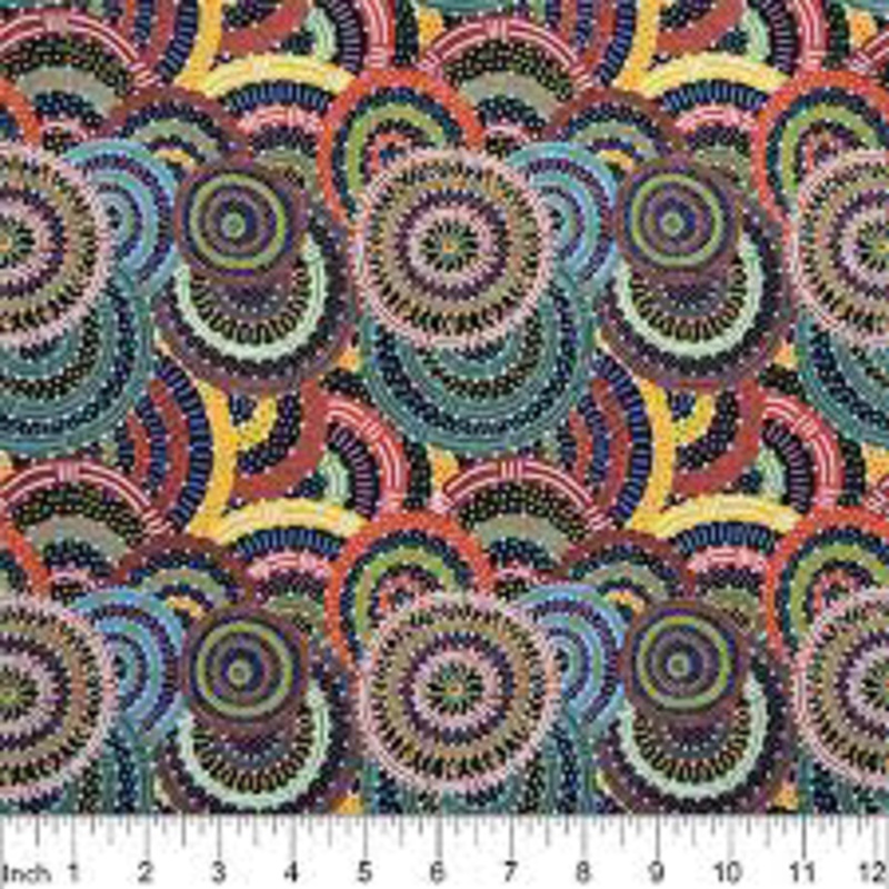 Womens Body Dreaming Black from M&S Textiles Australia Sold by the Half Yard