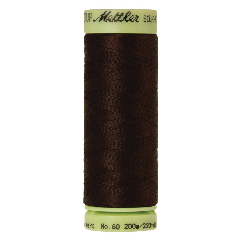 Mettler 60wt #1002 Very Dark Brown Small Spool