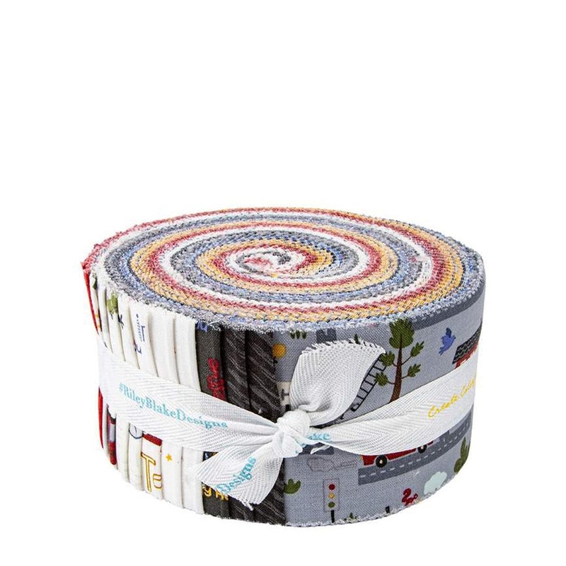 SALE It Takes a Village Rolie Polie 2.5 Inch Jelly Roll 40-Piece - Riley Blake Designs - Precut Bundle - City - Quilting Cotton Fabric