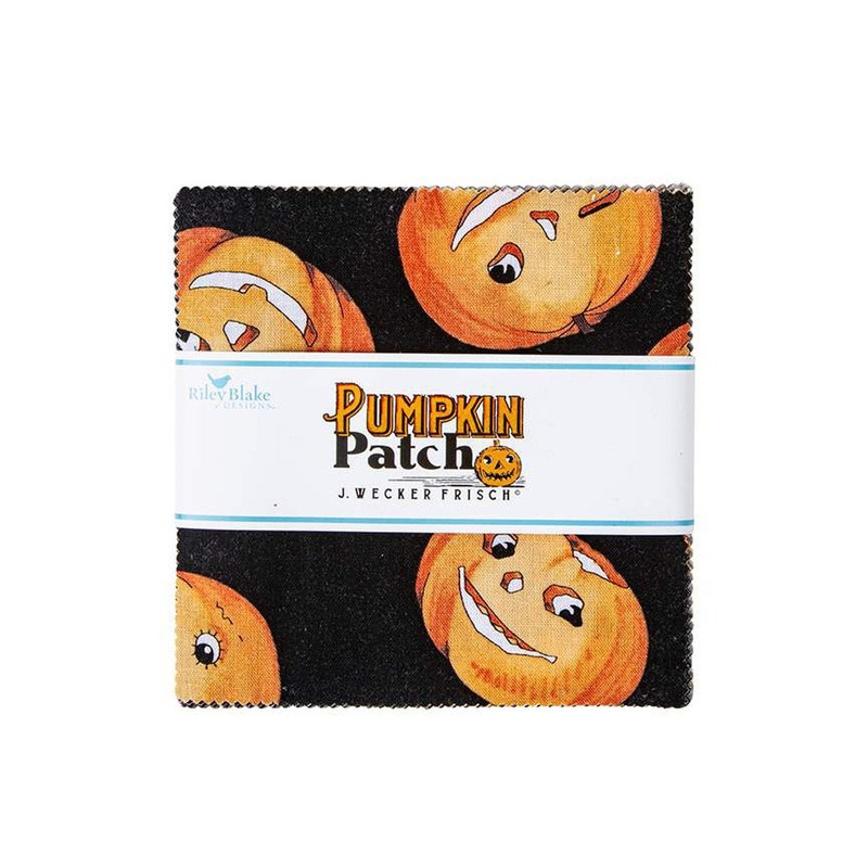 SALE Pumpkin Patch Charm Pack 5" Stacker - Riley Blake - 42-Piece Precut - Quilting Cotton