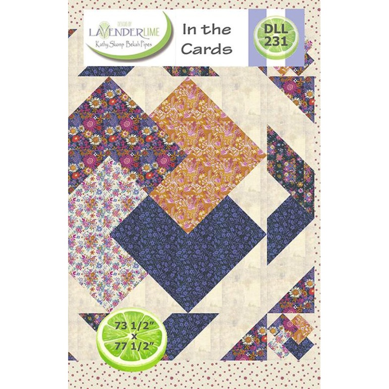 In The Cards Quilt Pattern from Designs by Lavender Lime - DLL 231