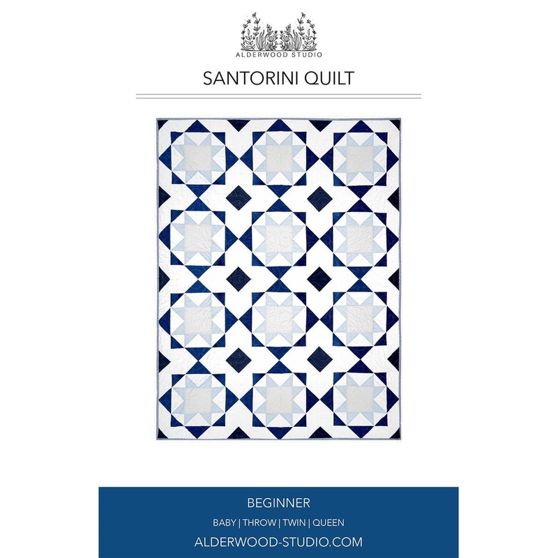 SALE Santorini Quilt PATTERN P202 - Alderwood Studio - Riley Blake Designs - INSTRUCTIONS Only - Multiple Sizes - Beginner