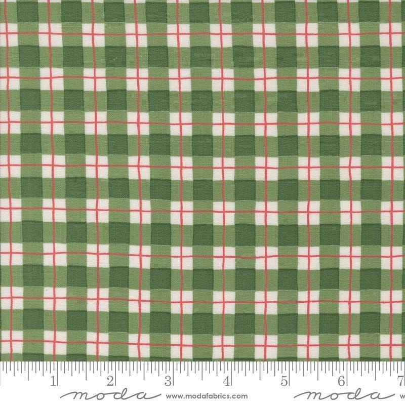 Winter Friends Plaid 56137 Spruce - Moda Fabrics - Checks Lines Stripe - Quilting Cotton Fabric