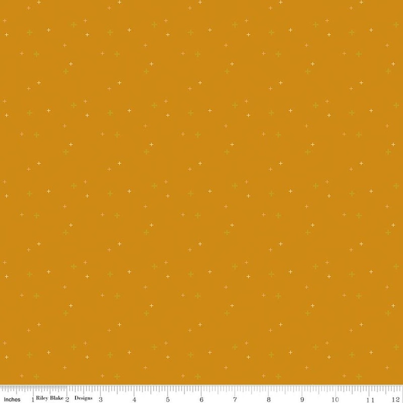 SALE Sparkler Butterscotch Orange SPARKLE Fabric - SC650 - Riley Blake Quilting Cotton Fabric