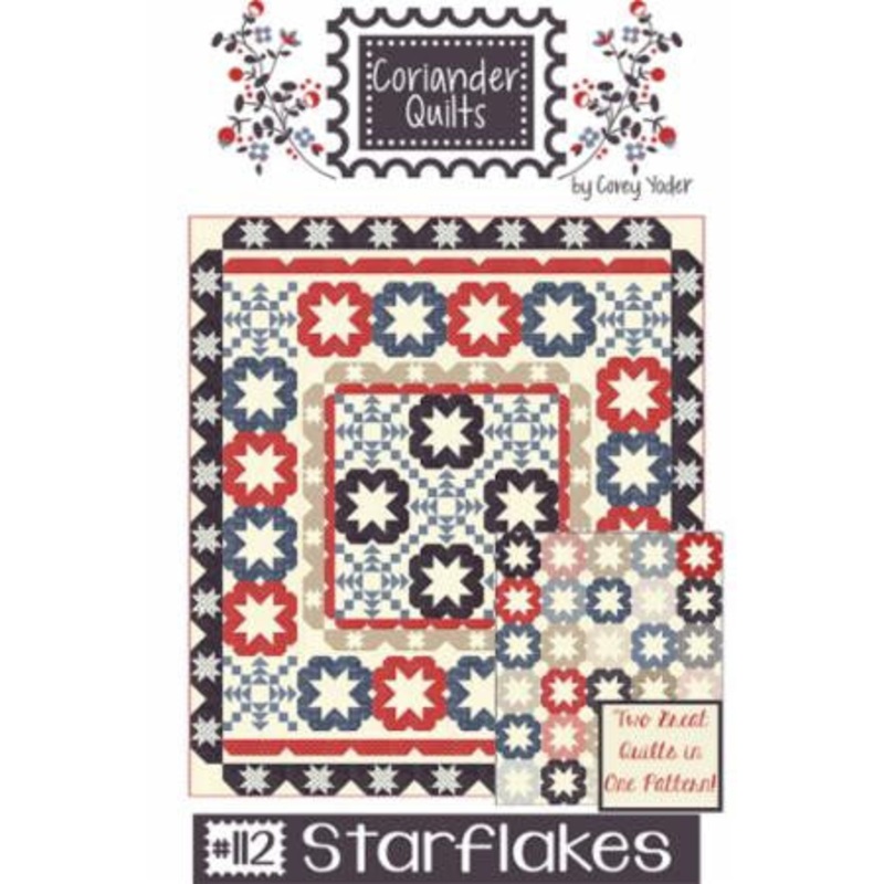 Starflakes Quilt Pattern by Coriander Quilts