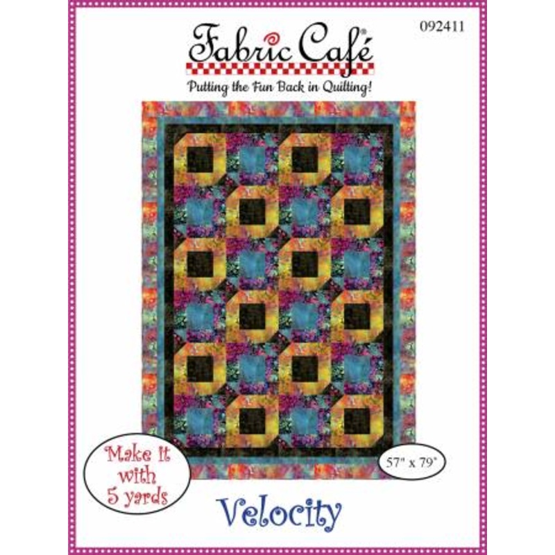 Velocity 5-Yard Quilt Pattern # FC092411 from Fabric Cafe