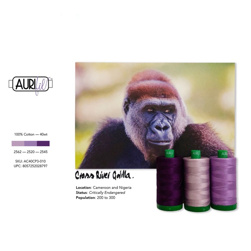 AURIfil Color Builder 40WT - Gorilla Purple