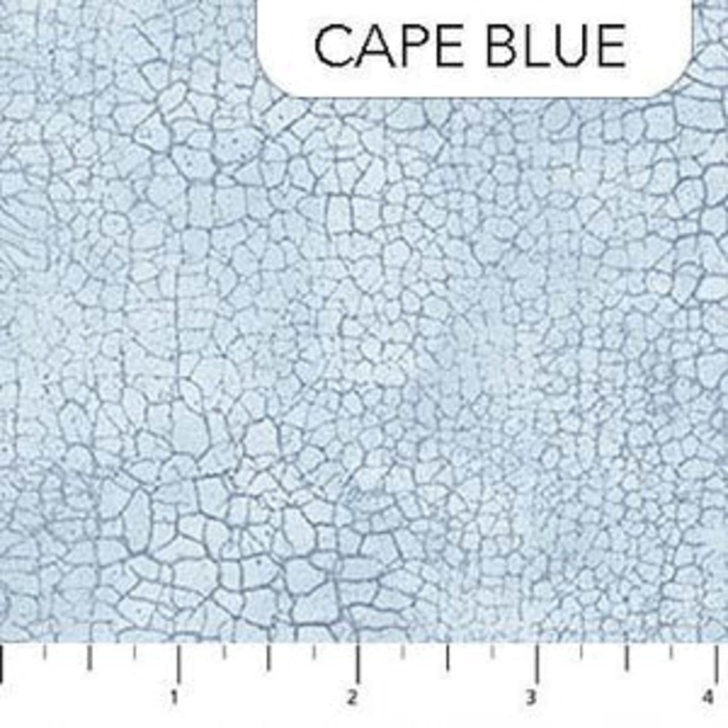 Last Chance 1 Yard Cut Crackle Cape Blue from Northcott