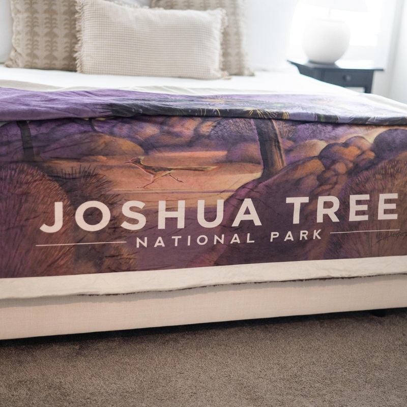 SALE Joshua Tree National Parks Minky Blanket - MB1042 - Riley Blake Designs - Prepackaged Dreamy Minky Blanket - Licensed Product