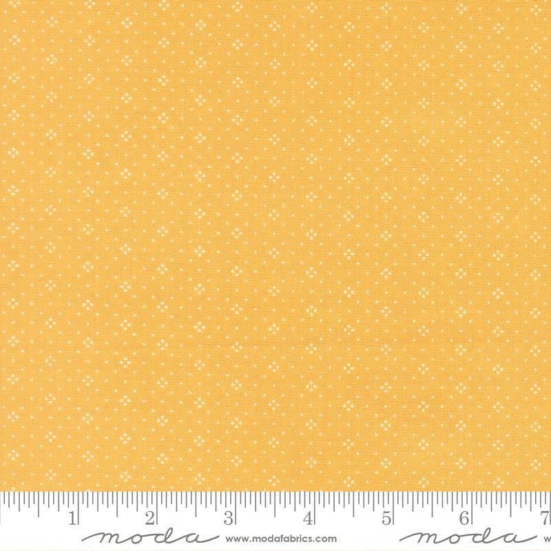 SALE Summers End Eyelet Sunflower Yellow Dotted Fabric - 20488 - Moda Fabrics Quilting Cotton Fabric