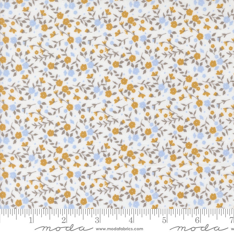 Sun-drenched Cloud Tiny Floral Yardage by Sweetfire Road for Moda Fabrics
