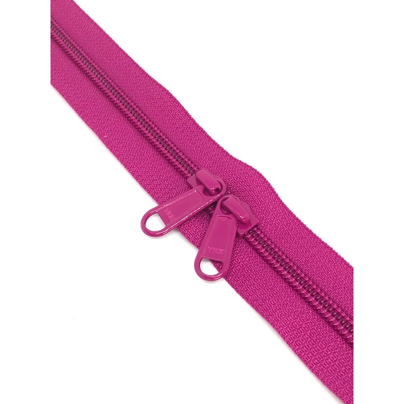 YKK Nylon No.5 Zip Chain - Magenta - Colour No 258
