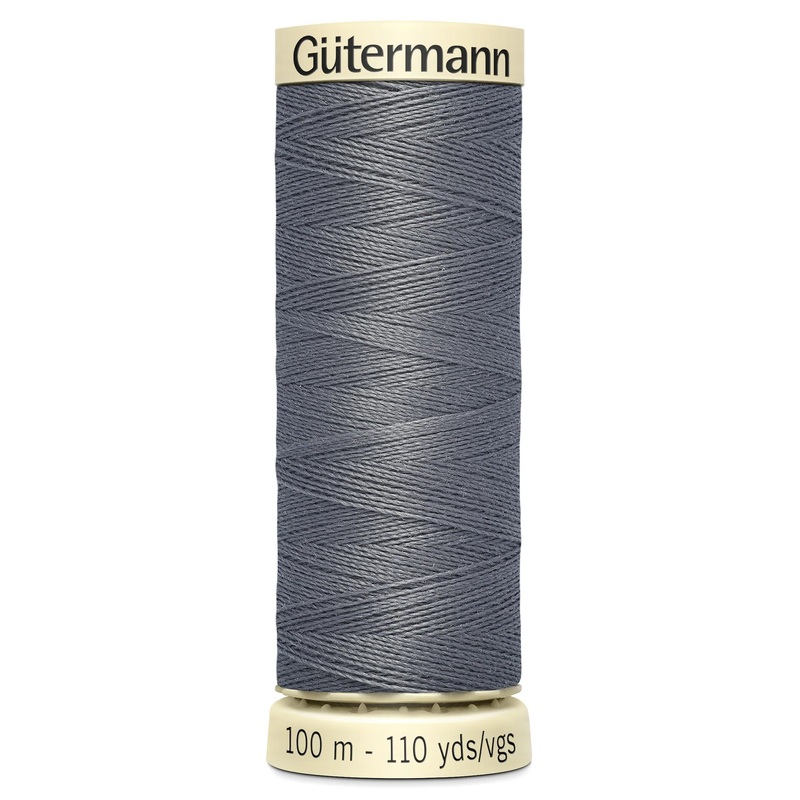 Gutermann Sew All Polyester Sewing Thread - 100m/110 yards - 497 - Grey