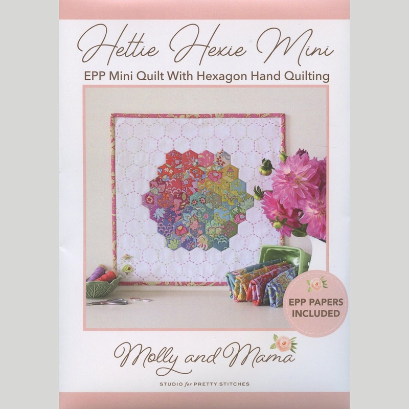 Hettie Hexie Mini Quilt Pattern with English Paper Piece Pack and Template