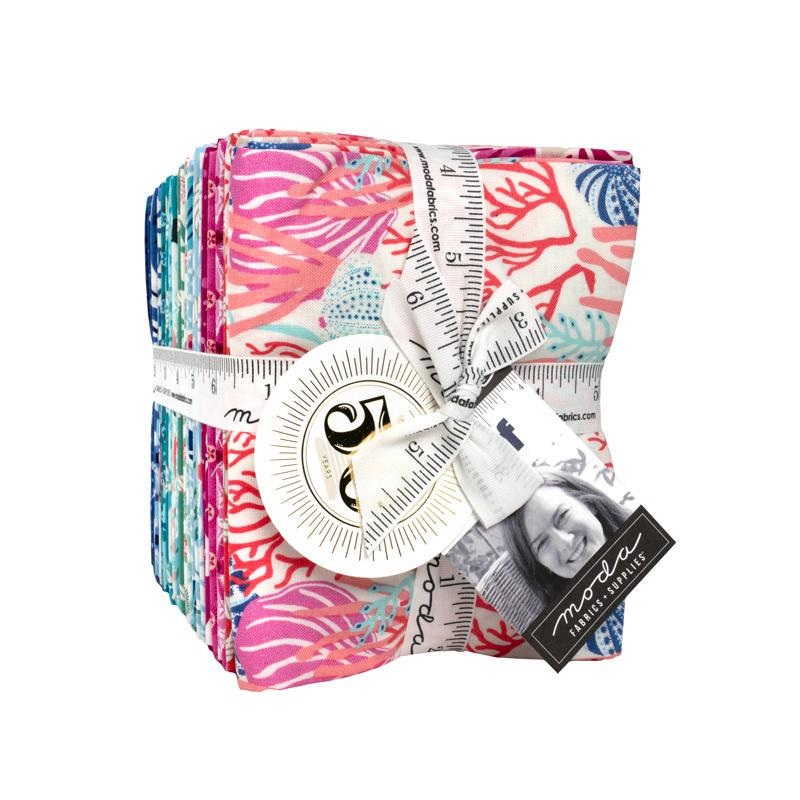 Reef AB Fat Quarter Bundle 34 pieces 27340AB - Moda Fabrics - Precut - Sea Plants Ocean - Quilting Cotton Fabric