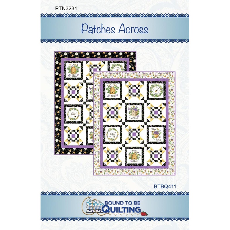 SALE Patches Across Quilt PATTERN P236 - Bound To Be Quilting - Riley Blake Design - INSTRUCTIONS Only - Confident Beginner