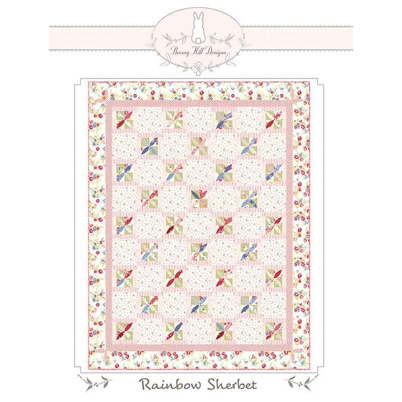 SALE Rainbow Sherbet Quilt Pattern BHD-2200 - Anne Sutton - Moda Fabrics - INSTRUCTIONS Only - Charm Pack Friendly