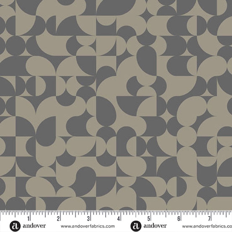 Still Quilt Fabric by Libs Elliott - Half Dome in Greige (Tan/Gray) - A-1346-C