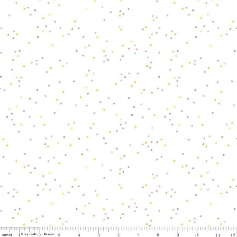 SALE Blossom on White Spring - Riley Blake Designs - Quilting Cotton Fabric